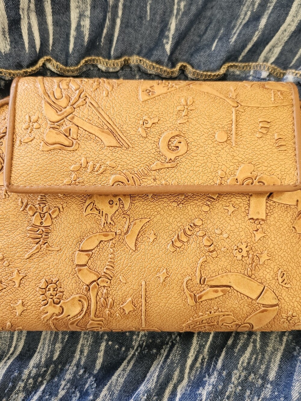 GUIDI CIRCUS WALLET, Leather Guidi Wallet, Vintage GUIDI, Rare!! Piero GUIDI - Picture 2 of 7